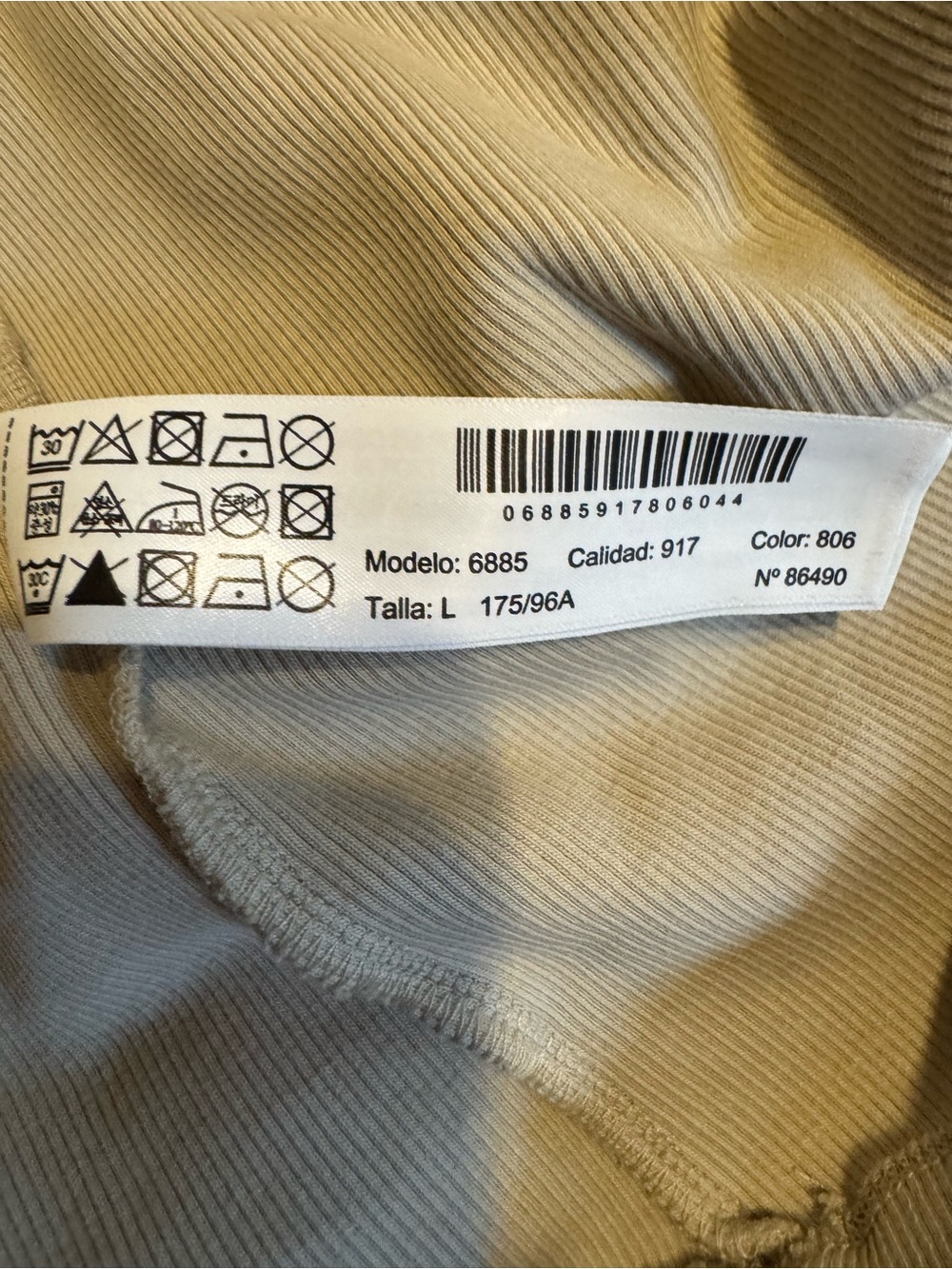 Massimo Dutti Beige Ribbed Crewneck Tank brand new size L - Picture 5 of 9